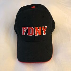 Black & red FDNY baseball cap